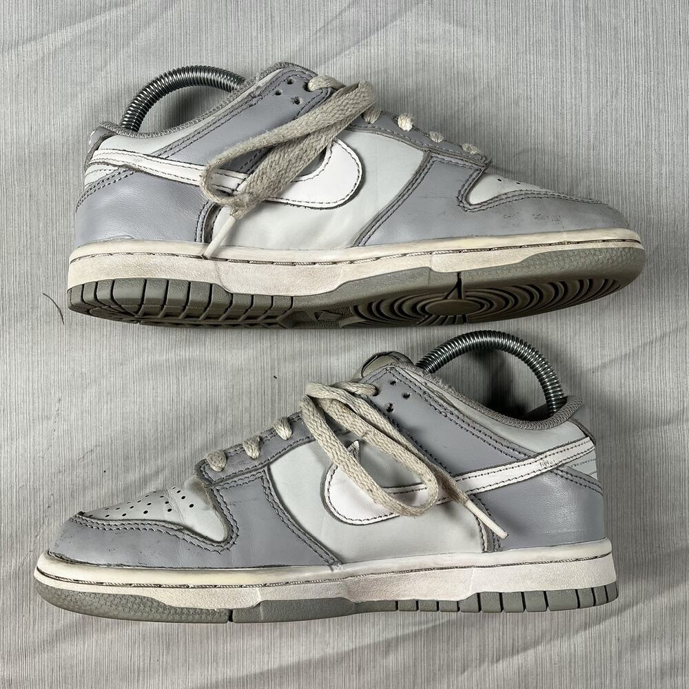 Nike Dunk Low Two Tone Wolf Grey Youth Size 4Y Basketball Sneakers DH9765-001